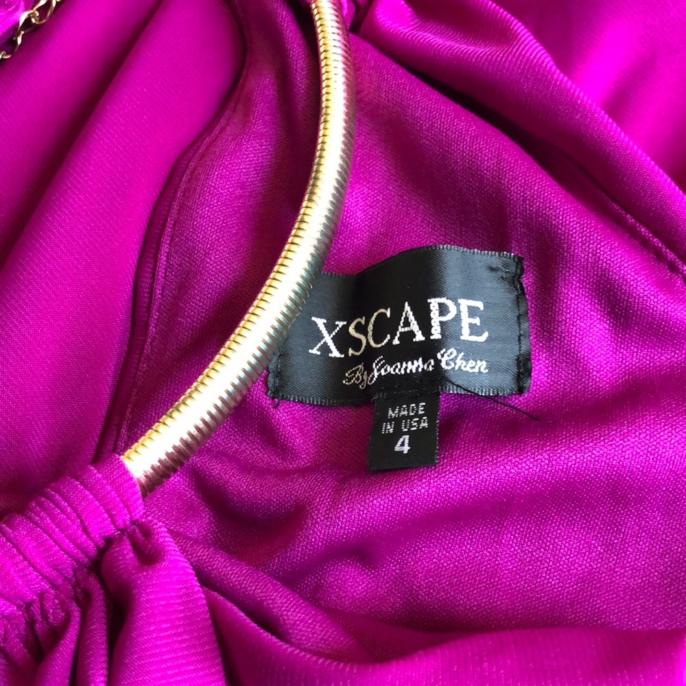 NWOT Gorgeous Magenta Floor Length Gown - Picture 5 of 5